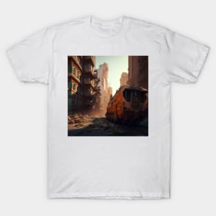 In the wastelands : Abandoned metro T-Shirt